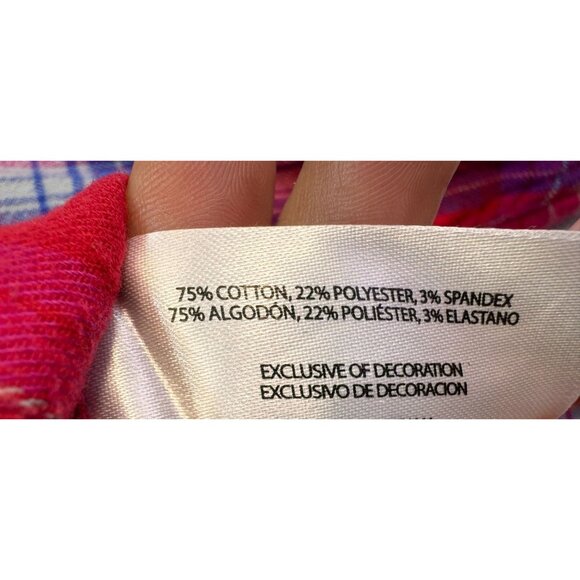 Orvis Womens Flannel Plaid Button-Up Long Sleeve Shirt XL Red Blue - Picture 4 of 10